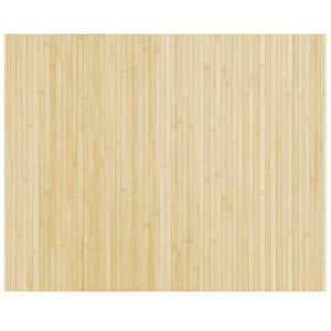 vidaXL paklājs, taisnstūra forma, dabīga krāsa, 80x100 cm, bambuss