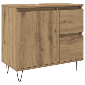 vidaXL vannasistabas skapītis koka krāsa 65x33x60 cm inženierijas koks