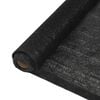 vidaXL norobežojo&scaron;ais tīkls, HDPE, 2x25 m, melns