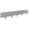 vidaXL Zāliena Apmale 20 pcs 100 x 20 cm Tērauds Sudraba