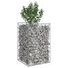 vidaXL Gabions pacelta gulta Sudraba 50 x 50 x 80 cm Cinkots tērauds