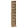 vidaXL CD skapis Artisan Ozols 33 x 23,5 x 175 cm Inženierijas koks