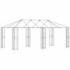 vidaXL Paviljona rāmis bez paviljona auduma 6 x 3 m Melns Tērauds