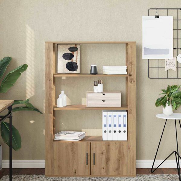 vidaXL Puse amatnieku ozola 30 x 80 x 119.5 cm Inženierijas koks