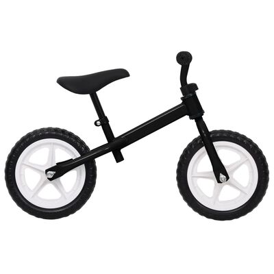 vidaXL līdzsvara velosipēds, 11 collu riteņi, melns