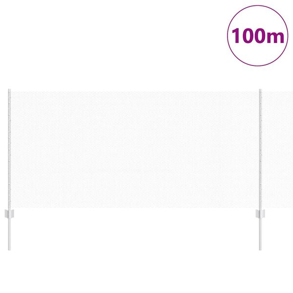 vidaXL Žogs ar stabu Sudraba 1 x 100 m Tērauds