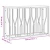 vidaXL konsoles galdiņ&scaron;, nerūsējo&scaron;s tērauds un pārstrādāts masīvkoks