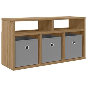 vidaXL Zemais galds 72 x 22,5 x 38 cm Artisānā ozols