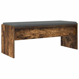 vidaXL Zāles sols ar spilvenu Dūmaka ozols 103 x 38 x 40 cm