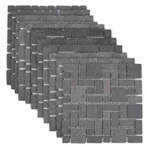 vidaXL Mozaīkas Flīzes Pelēka 30 x 30 cm Marmors