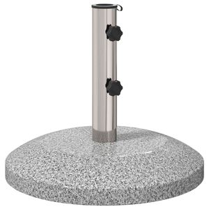 vidaXL Parasol bāze 40-50 mm stienim 26.45 kg Pelēka for 40-50 mm Pole
