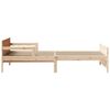 vidaXL Gultas rāmis Brūna 80 x 200 cm Inženierijas koks