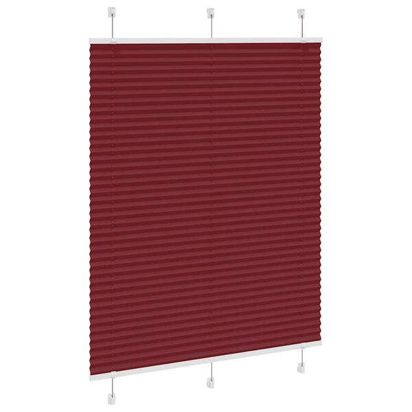 vidaXL kroku žalūzija Bordo sarkana 105x100 cm auduma platums 104,4 cm
