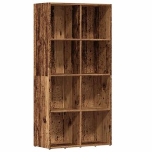 vidaXL grāmatu skapis Old Wood 66x30x130 cm Engineered Wood