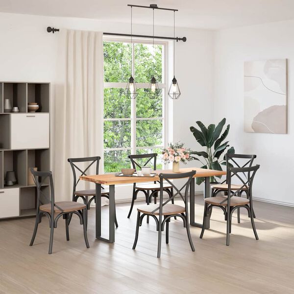 vidaXL konsoles galda kājas, 2 gab., U-veida, antracīta krāsā, 38x(72-73) cm, tērauds