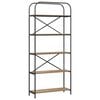 vidaXL Grāmatu plaukts 5 līmeņi 80 x 30 x 183 cm Inženierijas koks