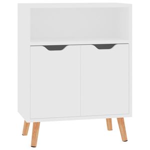 vidaXL kumode, balta, 60x30x72 cm, inženierijas koks