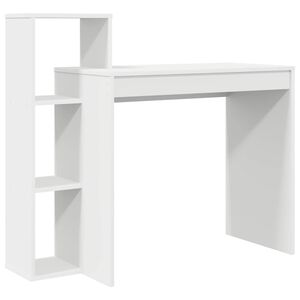 vidaXL Galds Balts Inženierijas koks 100 x 40 x 90 cm
