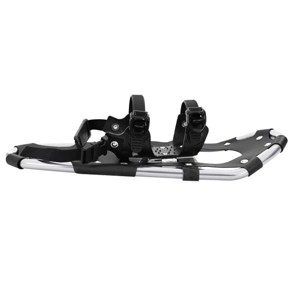 vidaXL 3 in 1 sniega kurpes ar pārgājienu nūjām Sudrabs un melns