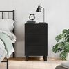 vidaXL naktsskapītis, melns, 40x40x66 cm, inženierijas koks