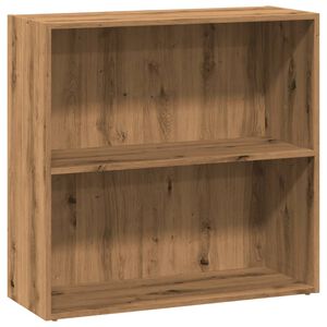 vidaXL grāmatu plaukts, koka krāsa, 80x30x77 cm, inženierijas koks