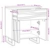 vidaXL Nakts skapītis ar atvilktni Valriekstu koks 50 x 33 x 60 cm