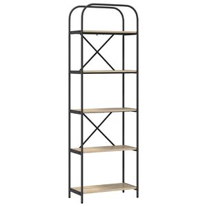 vidaXL Grāmatu plaukts 5 līmeņi 60 x 30 x 183 cm Inženierijas koks
