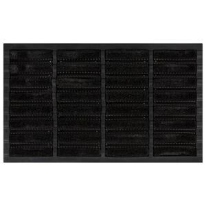 vidaXL durvju paklājs, taisnstūra, 45x75 cm, gumija, kokosa &scaron;ķiedra