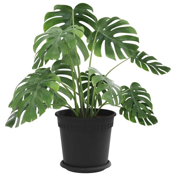 vidaXL Augu podi 24 pcs Melna &Oslash; 19 x 16 cm Plastmasa