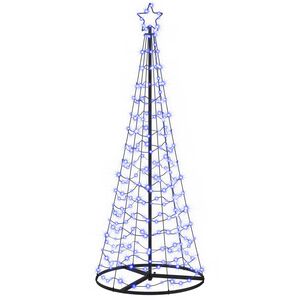 vidaXL LED spirālveida Ziemassvētku eglīte ar pamatni EKENAS 180 cm