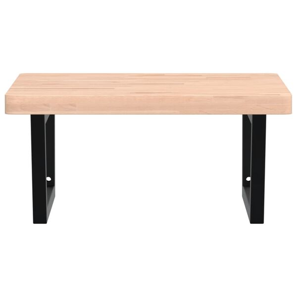 vidaXL izlietnes plaukts, stiprināms pie sienas, tērauds, dižskābardis