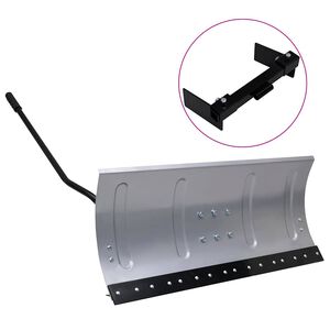 vidaXL sniega tīrītājs ar zāles pļāvēja adapteri, 100 cm