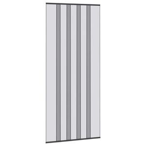 vidaXL Insektu durvju tīkls ar sietu Melns 110 x 240 cm Poliesters