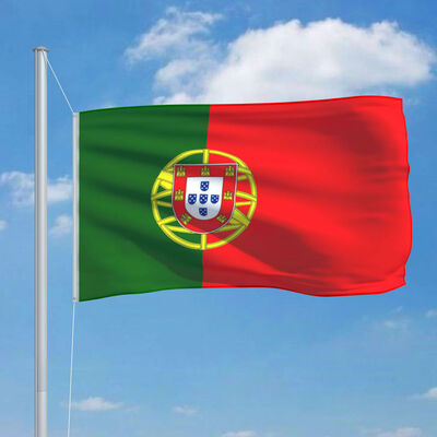 vidaXL Portugāles karogs un karoga masts, alumīnijs, 6,2 m