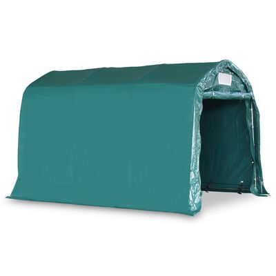 vidaXL garāžas telts, PVC, 2,4x3,6 m, zaļa