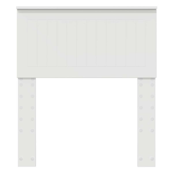 vidaXL Galvgalis ar galvas klāju Balts 75 cm Inženierijas koks