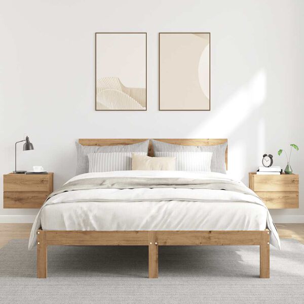 vidaXL Sienas naktsskapī&scaron;i 2 gab Artisan Oak 40x32x30 cm