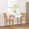 vidaXL Ēdamistabas krēsli 2 gab. masīvkoka gumija