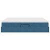 vidaXL Gulta ar uzglabā&scaron;anas vietu un matraci Tum&scaron;i zils 180 x 200 cm
