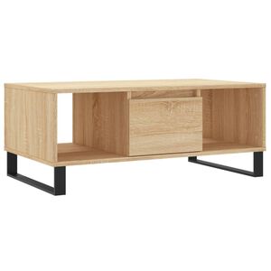 vidaXL kafijas galdiņ&scaron;, ozolkoka, 90x50x36,5 cm, inženierijas koks