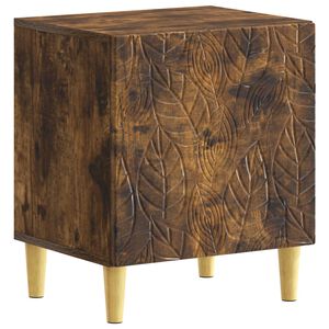 vidaXL Naktsgaldiņ&scaron; Kūpināts ozols 43 x 34,5 x 50 cm Inženierijas koks