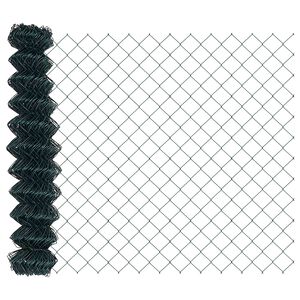 vidaXL Saitņu žogs 25 x 1,2 m Tērauds Zaļa