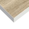 vidaXL sienas plaukti, 4 gab., balti, ozolkoka, 60x23,5x3,8 cm, MDF