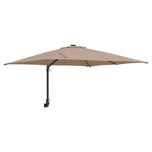 vidaXL Dārza parasols Pelēkbrūna 248,5 x 247,5 x 160 cm