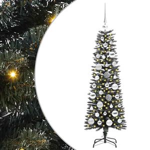 vidaXL Mākslīgā Ziemassvētku eglīte su 150 LED ar statīvu Zaļa 120 cm