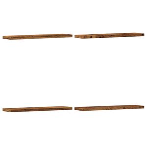 vidaXL sienas plaukti 4 gab. veca koka 40x20x1,5 cm inženierijas koks