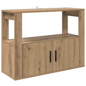 vidaXL Puse amatnieku ozola 80 x 30 x 60 cm Inženierijas koks