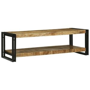 vidaXL Kafijas galdiņ&scaron; Brūna 120 x 50 x 38 cm Cieta mango koksne