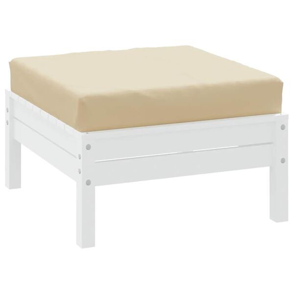 vidaXL pale&scaron;u spilvens, 60x60x8 cm, oksforda audums, bē&scaron;s