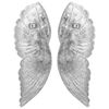 vidaXL Spārnu skulptūra Sudraba 17 x 5 x 59 cm Alumīnijs